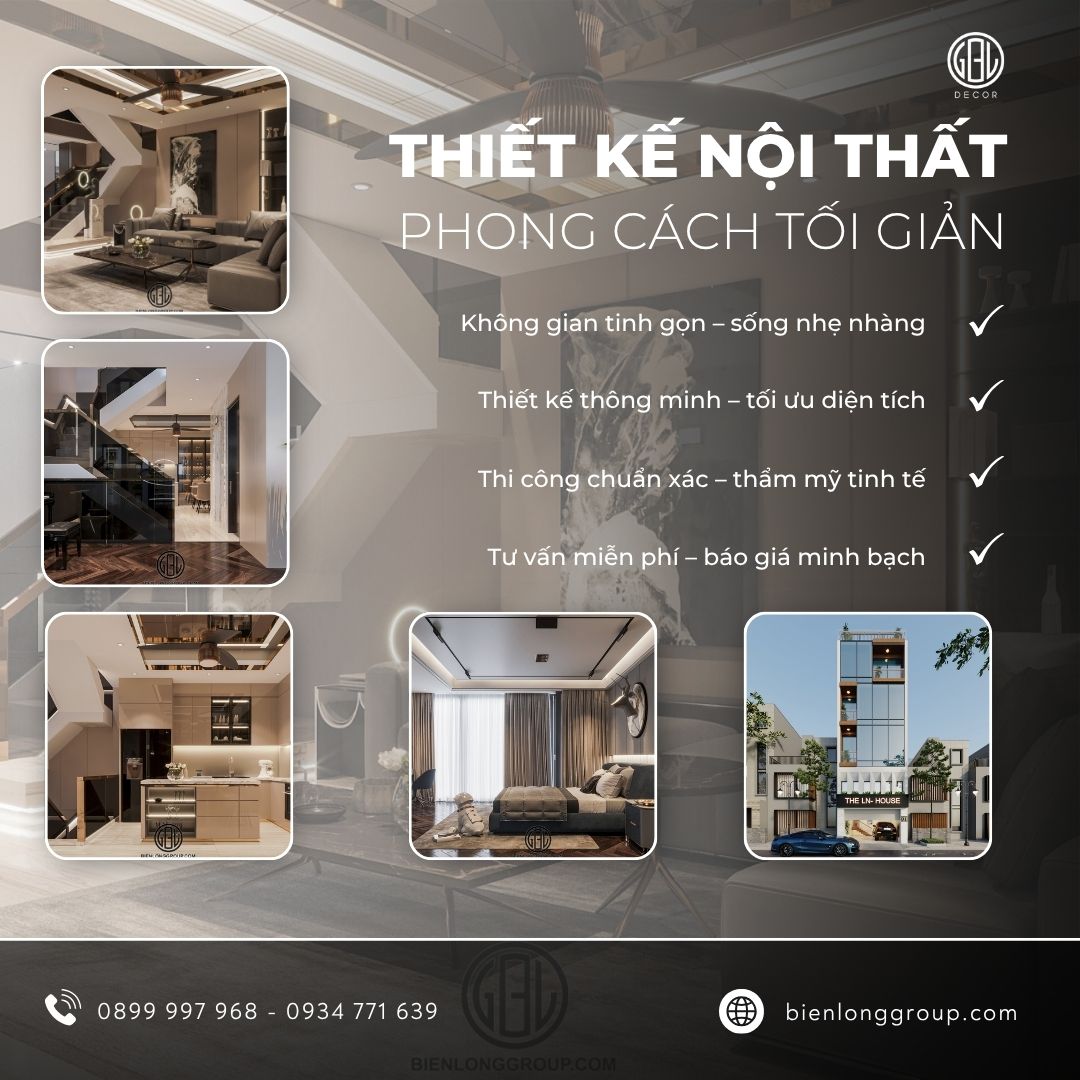 Thiết kế nội thất phong cách tối giản